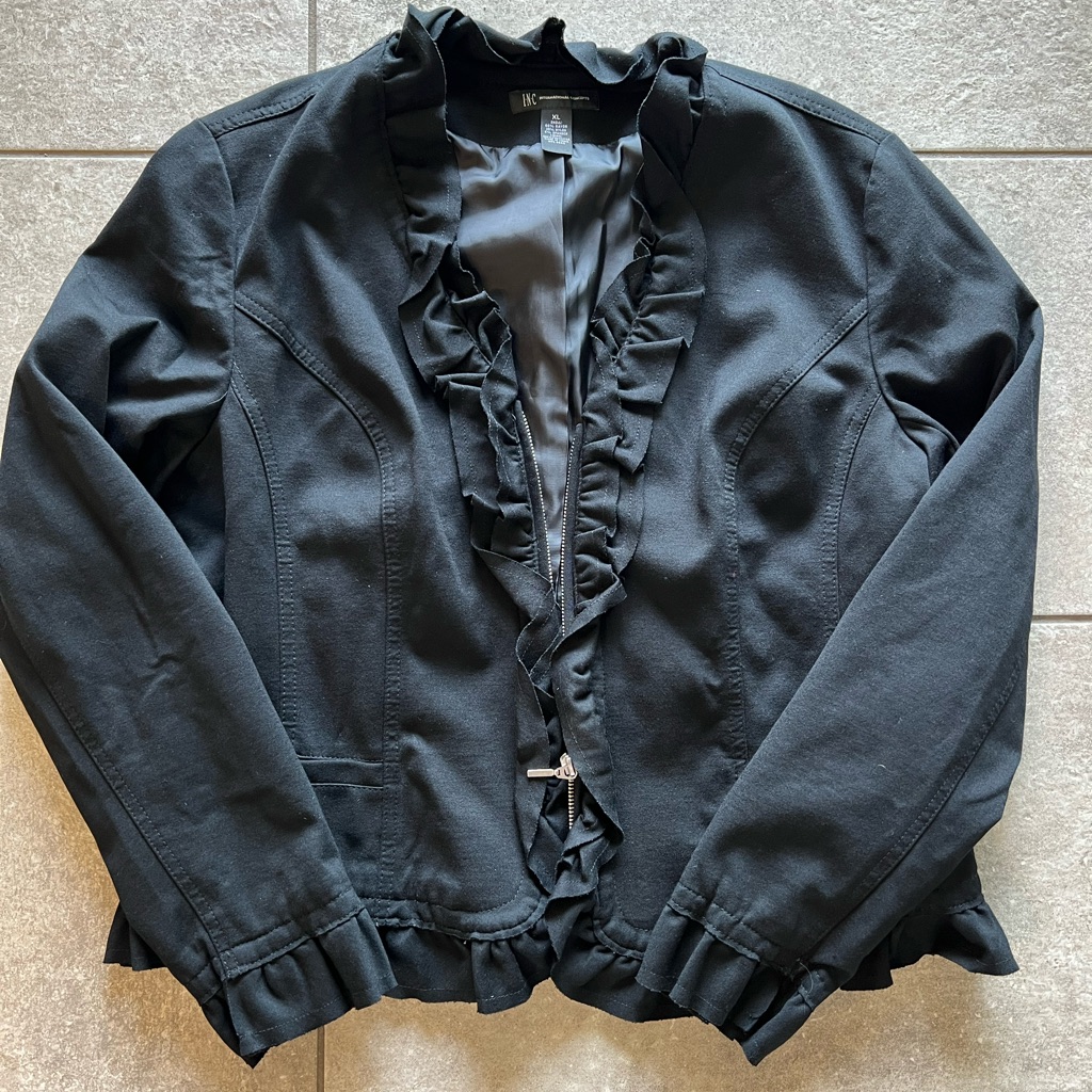 Inc Ruffled Jacket